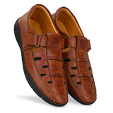 Men's Syntehtic Leather Tan Sandals